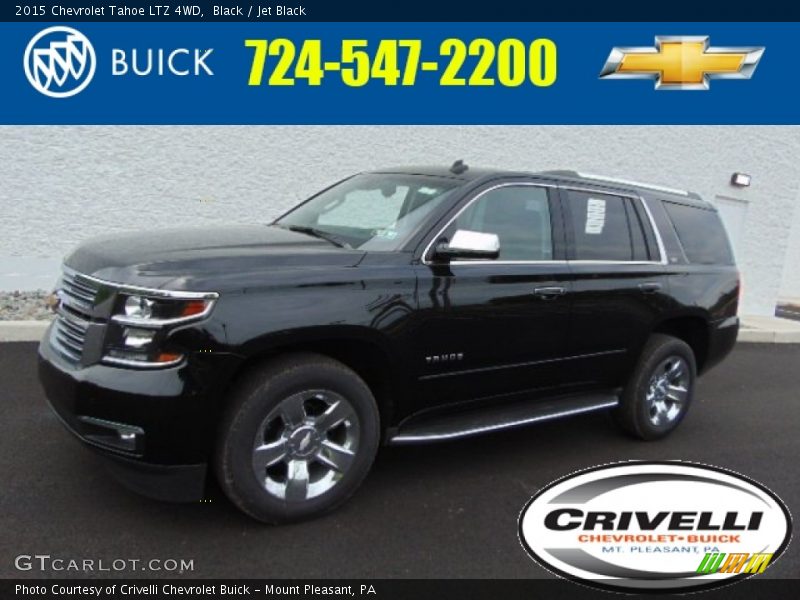 Black / Jet Black 2015 Chevrolet Tahoe LTZ 4WD
