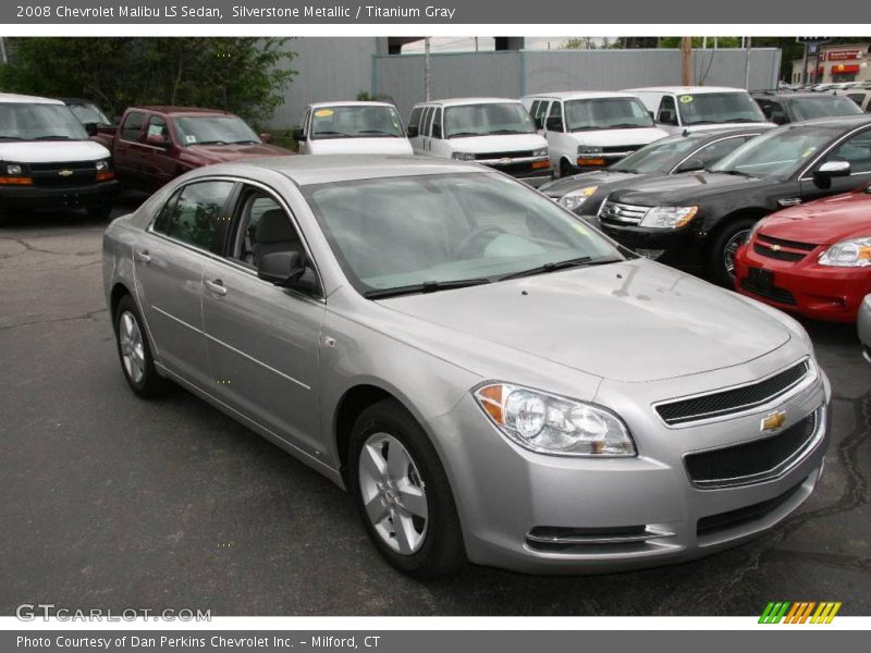 Silverstone Metallic / Titanium Gray 2008 Chevrolet Malibu LS Sedan