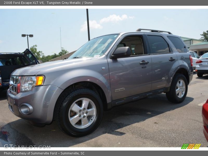 Tungsten Grey Metallic / Stone 2008 Ford Escape XLT V6