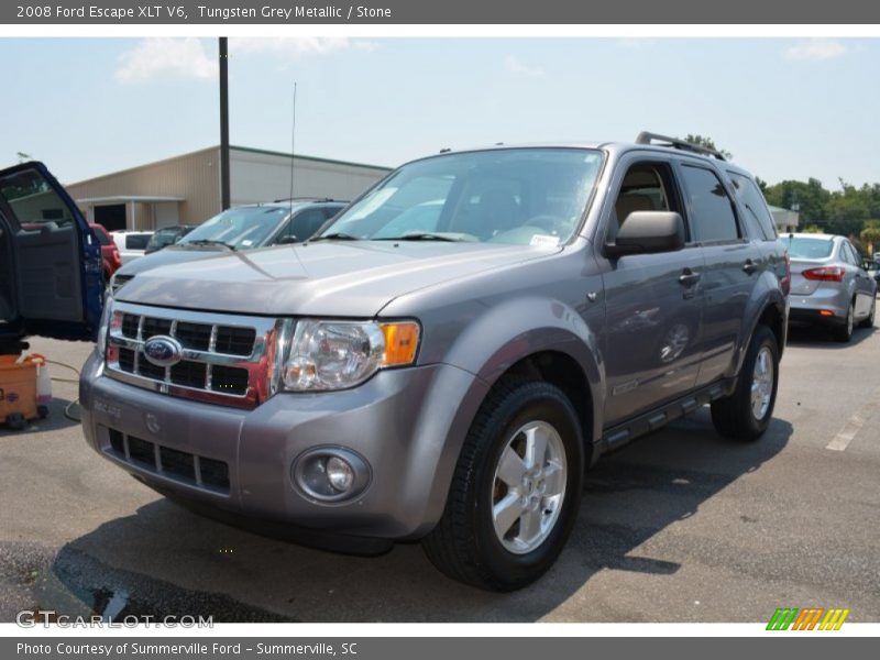 Tungsten Grey Metallic / Stone 2008 Ford Escape XLT V6