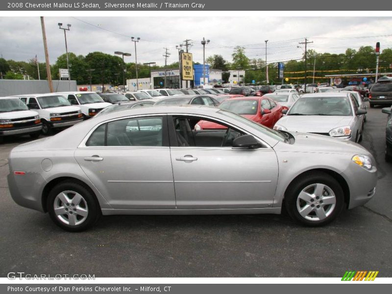 Silverstone Metallic / Titanium Gray 2008 Chevrolet Malibu LS Sedan