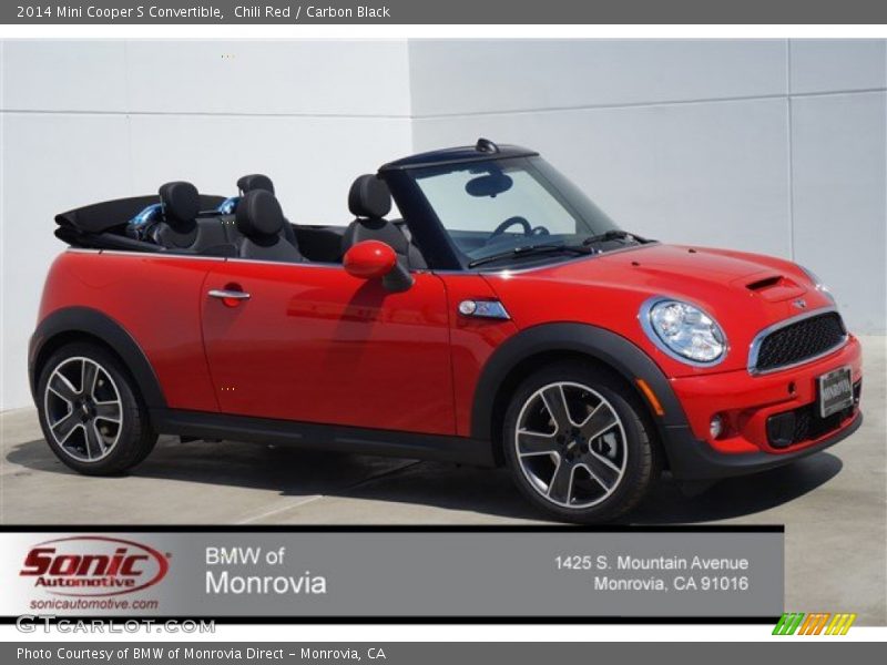 Chili Red / Carbon Black 2014 Mini Cooper S Convertible