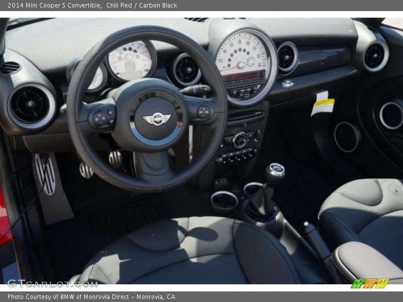 Chili Red / Carbon Black 2014 Mini Cooper S Convertible