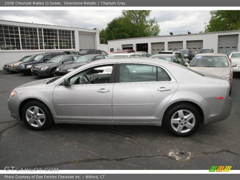 Silverstone Metallic / Titanium Gray 2008 Chevrolet Malibu LS Sedan