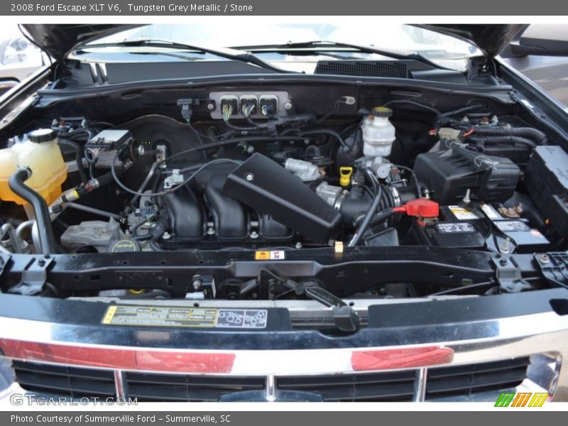 Tungsten Grey Metallic / Stone 2008 Ford Escape XLT V6