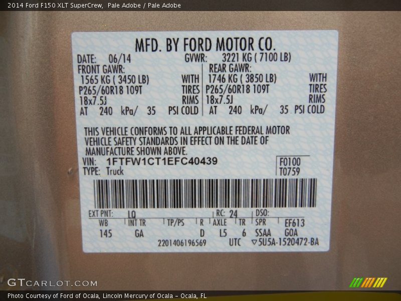 Pale Adobe / Pale Adobe 2014 Ford F150 XLT SuperCrew