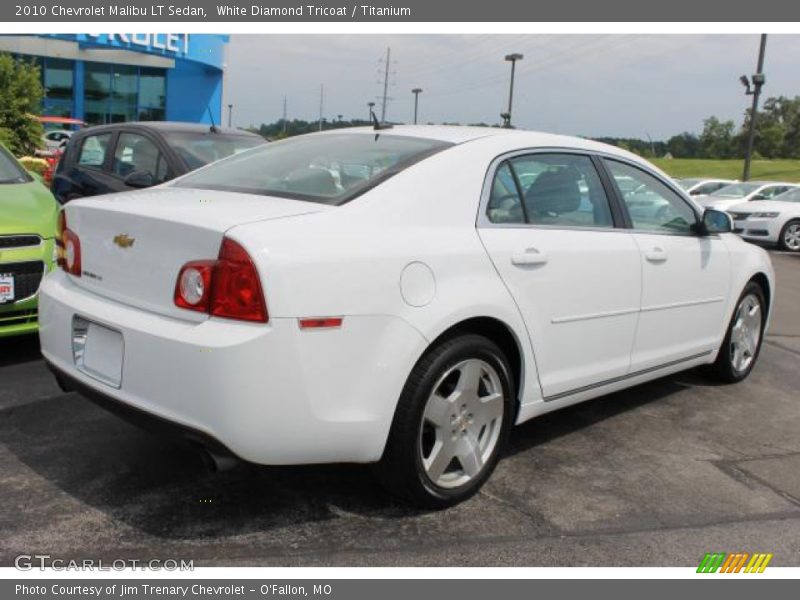 White Diamond Tricoat / Titanium 2010 Chevrolet Malibu LT Sedan