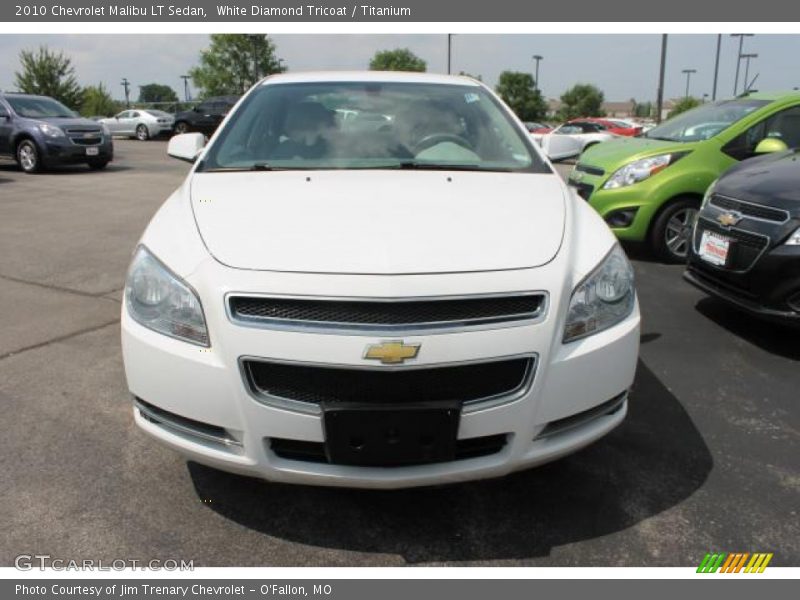 White Diamond Tricoat / Titanium 2010 Chevrolet Malibu LT Sedan