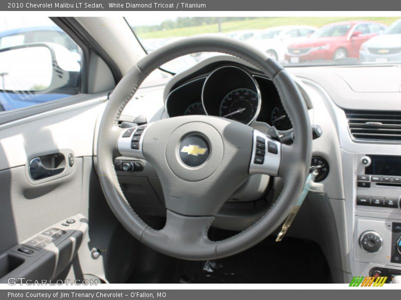 White Diamond Tricoat / Titanium 2010 Chevrolet Malibu LT Sedan