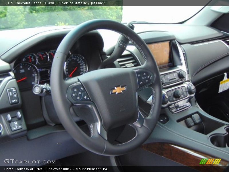 Silver Ice Metallic / Jet Black 2015 Chevrolet Tahoe LT 4WD