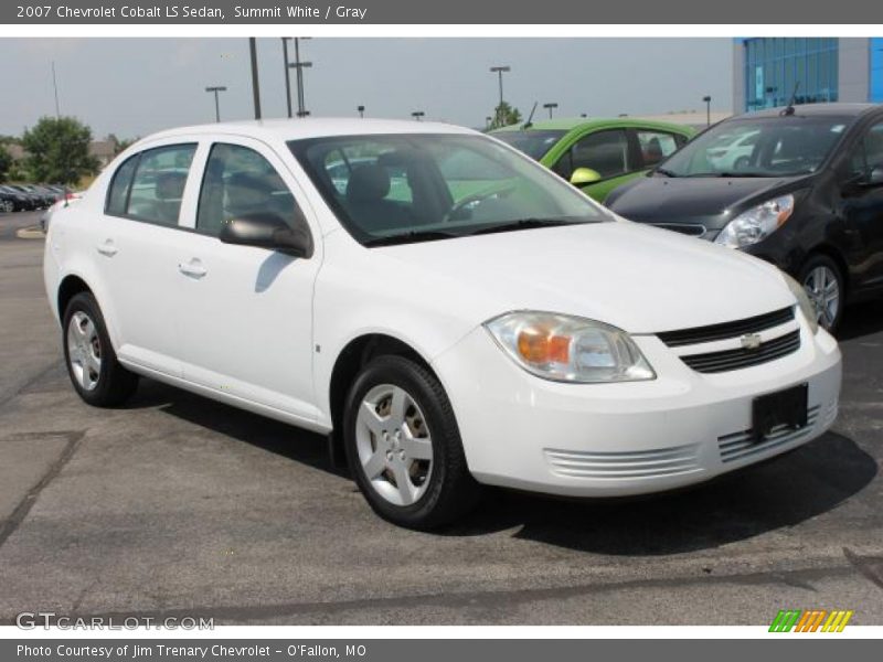 Summit White / Gray 2007 Chevrolet Cobalt LS Sedan