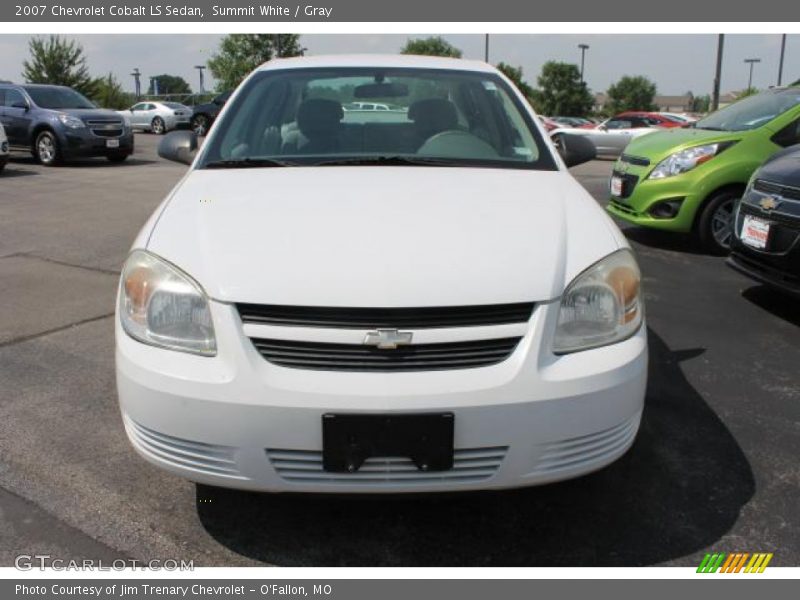 Summit White / Gray 2007 Chevrolet Cobalt LS Sedan