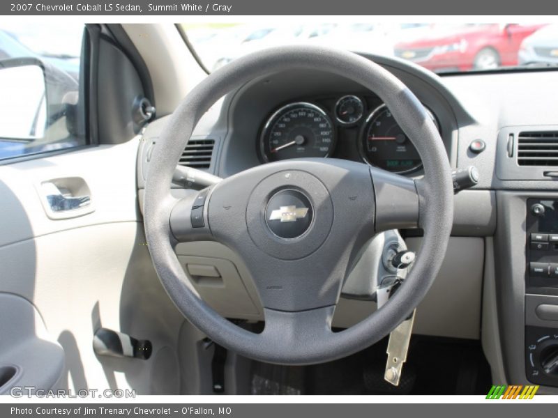 Summit White / Gray 2007 Chevrolet Cobalt LS Sedan