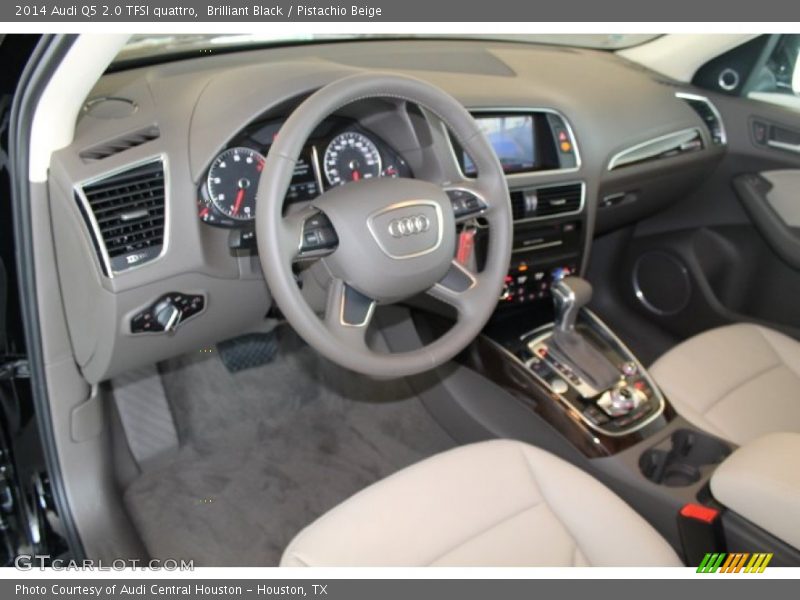 Brilliant Black / Pistachio Beige 2014 Audi Q5 2.0 TFSI quattro