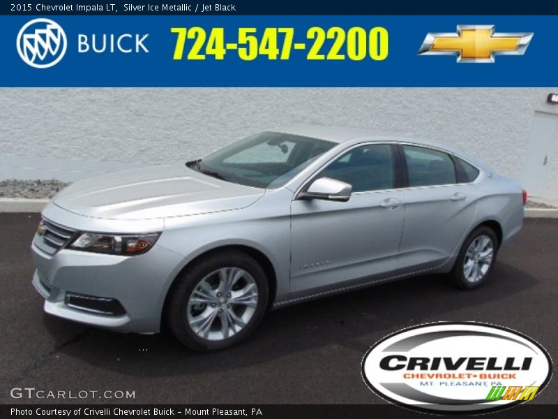 Silver Ice Metallic / Jet Black 2015 Chevrolet Impala LT