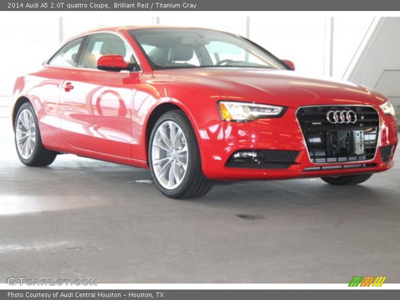 Brilliant Red / Titanium Gray 2014 Audi A5 2.0T quattro Coupe