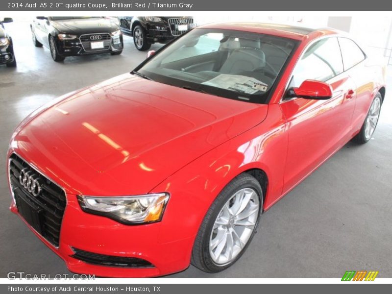 Brilliant Red / Titanium Gray 2014 Audi A5 2.0T quattro Coupe