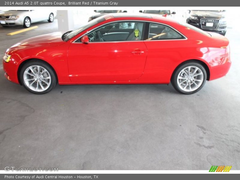 Brilliant Red / Titanium Gray 2014 Audi A5 2.0T quattro Coupe