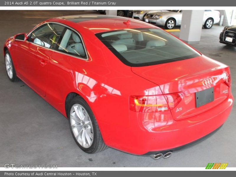 Brilliant Red / Titanium Gray 2014 Audi A5 2.0T quattro Coupe