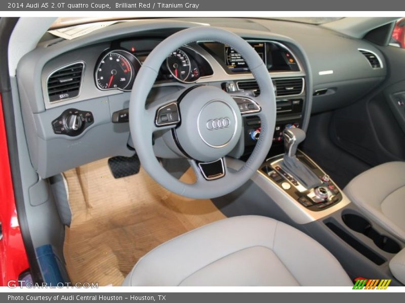 Brilliant Red / Titanium Gray 2014 Audi A5 2.0T quattro Coupe
