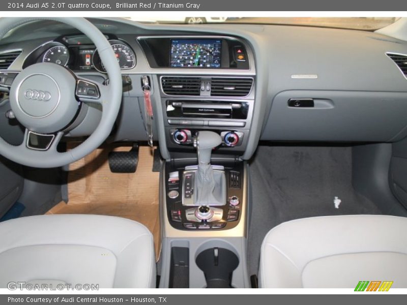 Brilliant Red / Titanium Gray 2014 Audi A5 2.0T quattro Coupe