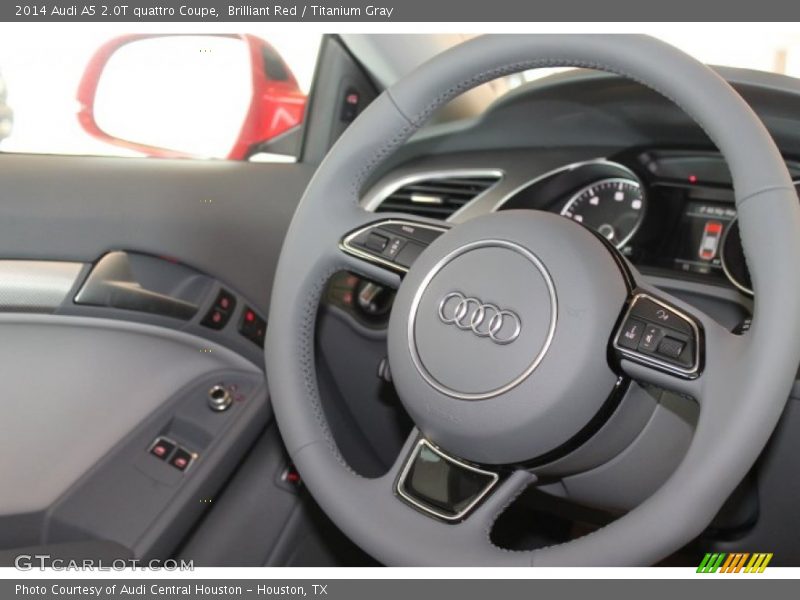 Brilliant Red / Titanium Gray 2014 Audi A5 2.0T quattro Coupe