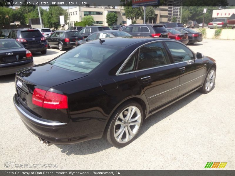 Brilliant Black / Black 2008 Audi S8 5.2 quattro