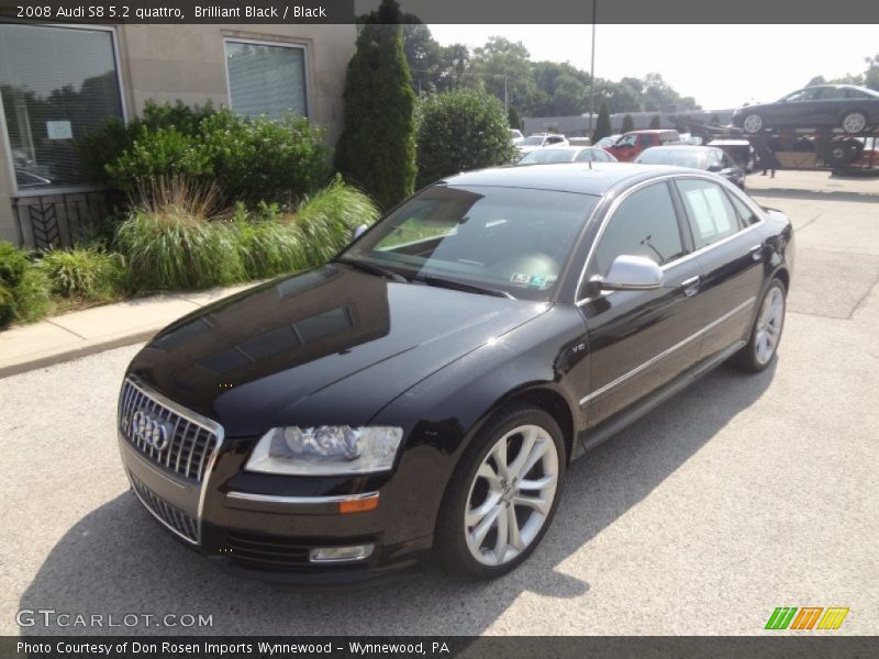 Brilliant Black / Black 2008 Audi S8 5.2 quattro