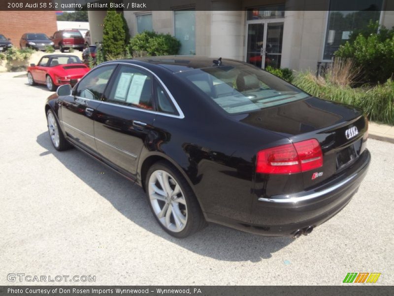 Brilliant Black / Black 2008 Audi S8 5.2 quattro