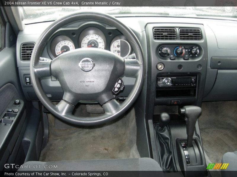 Granite Metallic / Gray 2004 Nissan Frontier XE V6 Crew Cab 4x4