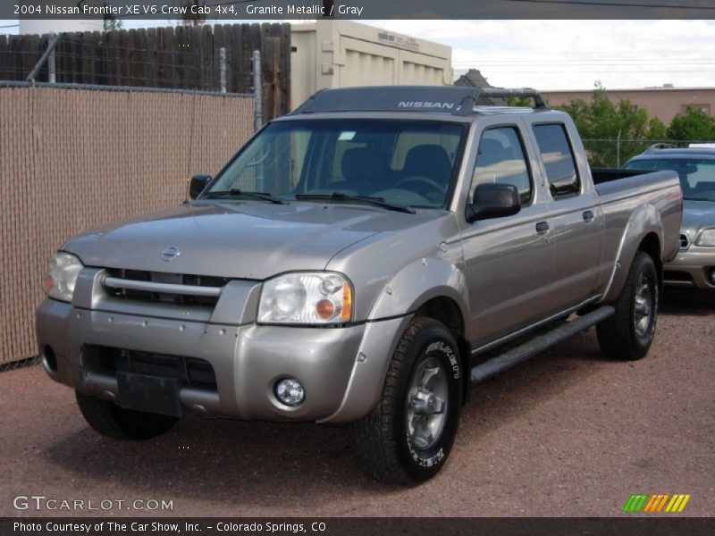 Granite Metallic / Gray 2004 Nissan Frontier XE V6 Crew Cab 4x4