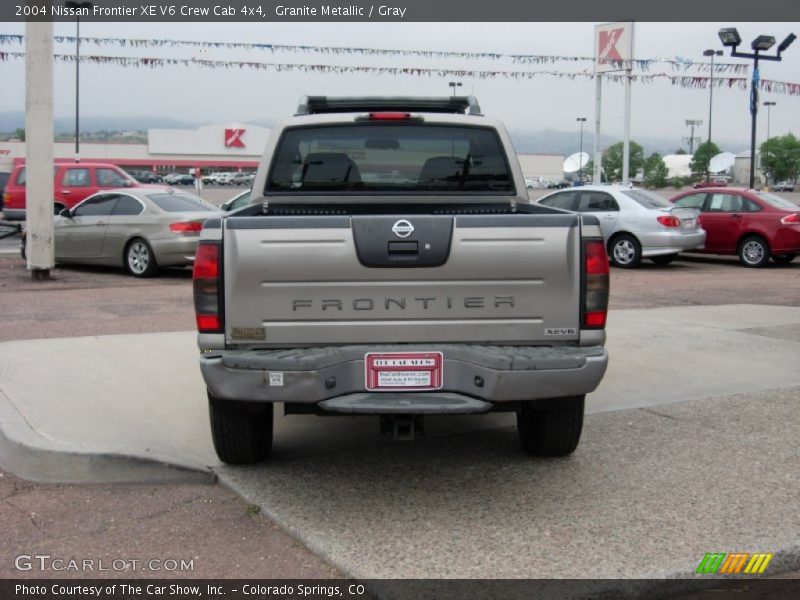 Granite Metallic / Gray 2004 Nissan Frontier XE V6 Crew Cab 4x4
