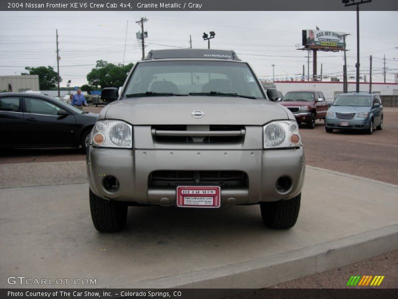 Granite Metallic / Gray 2004 Nissan Frontier XE V6 Crew Cab 4x4