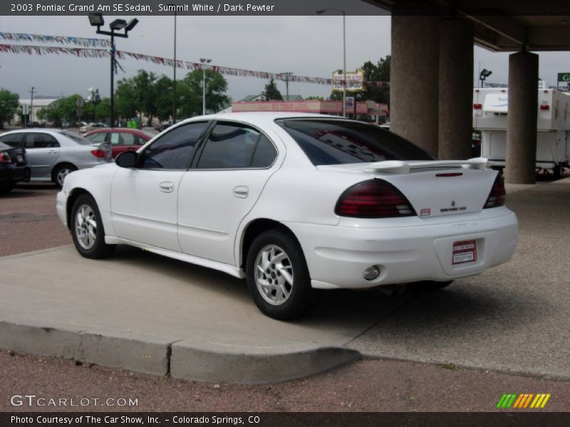 Summit White / Dark Pewter 2003 Pontiac Grand Am SE Sedan