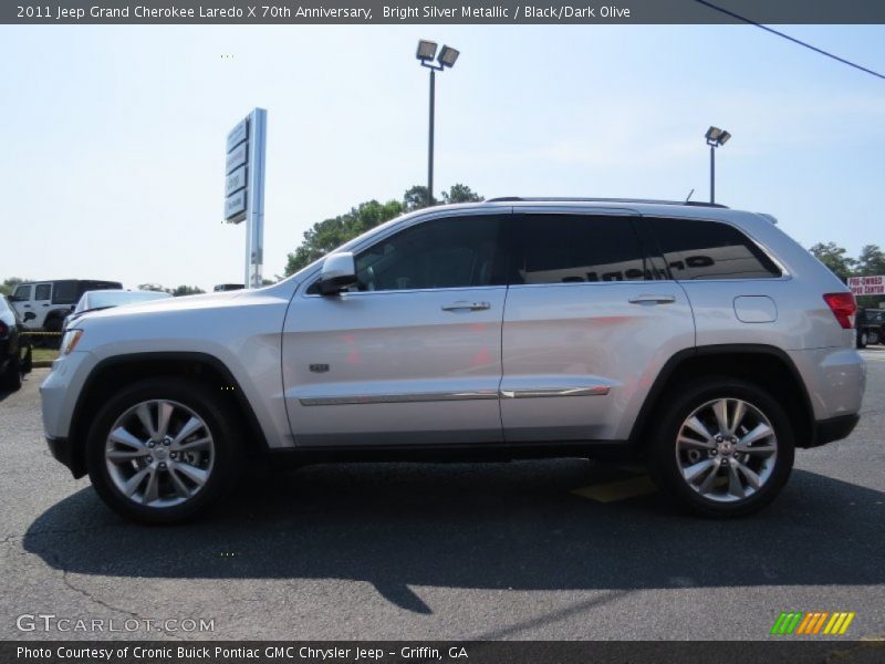 Bright Silver Metallic / Black/Dark Olive 2011 Jeep Grand Cherokee Laredo X 70th Anniversary