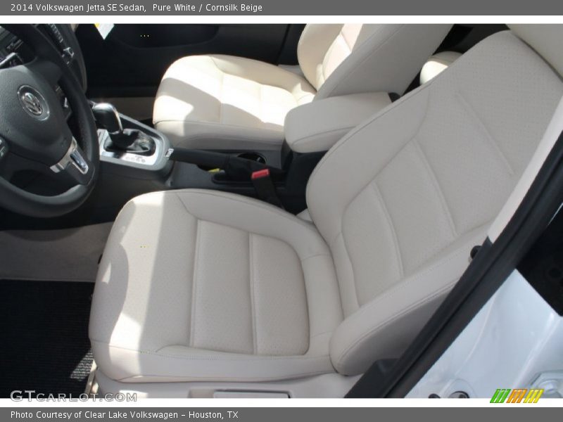 Pure White / Cornsilk Beige 2014 Volkswagen Jetta SE Sedan