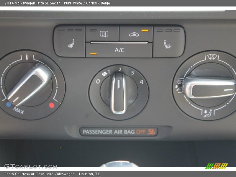 Pure White / Cornsilk Beige 2014 Volkswagen Jetta SE Sedan