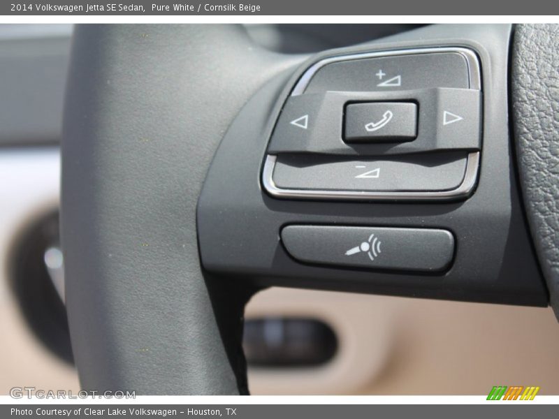 Pure White / Cornsilk Beige 2014 Volkswagen Jetta SE Sedan