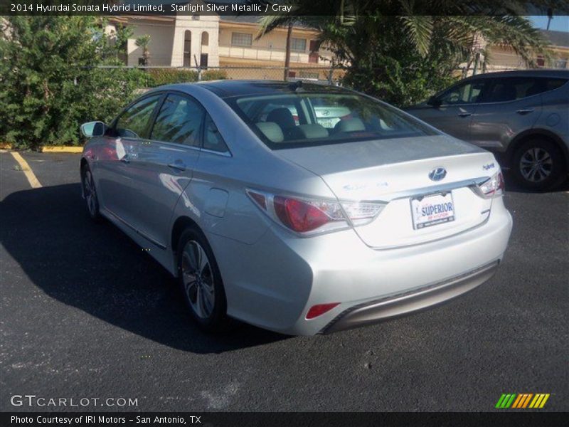 Starlight Silver Metallic / Gray 2014 Hyundai Sonata Hybrid Limited