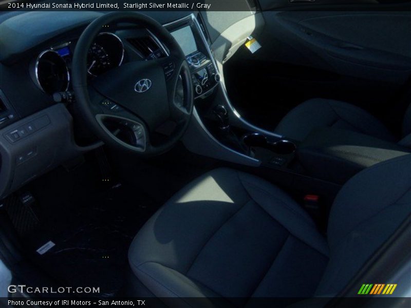 Starlight Silver Metallic / Gray 2014 Hyundai Sonata Hybrid Limited