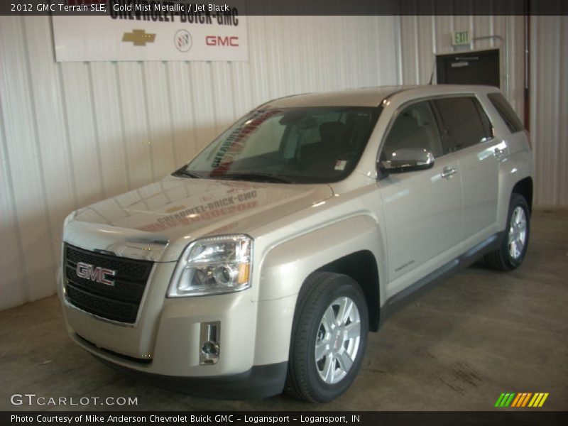 Gold Mist Metallic / Jet Black 2012 GMC Terrain SLE