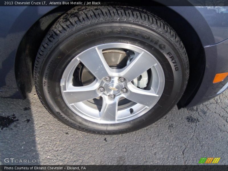 Atlantis Blue Metallic / Jet Black 2013 Chevrolet Cruze LT