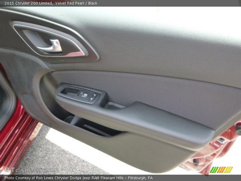 Velvet Red Pearl / Black 2015 Chrysler 200 Limited