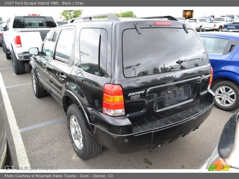Black / Gray 2007 Ford Escape Hybrid 4WD