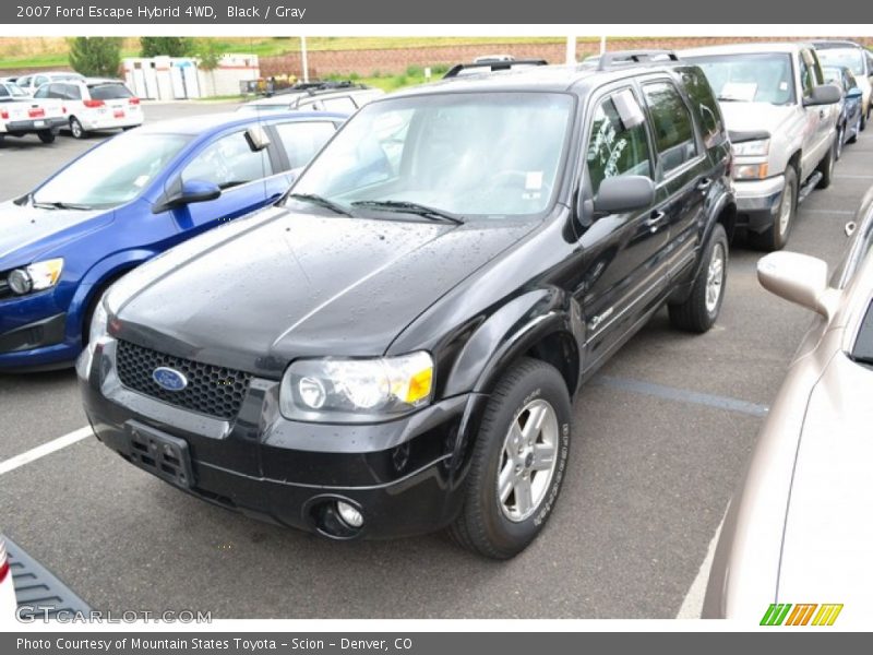 Black / Gray 2007 Ford Escape Hybrid 4WD