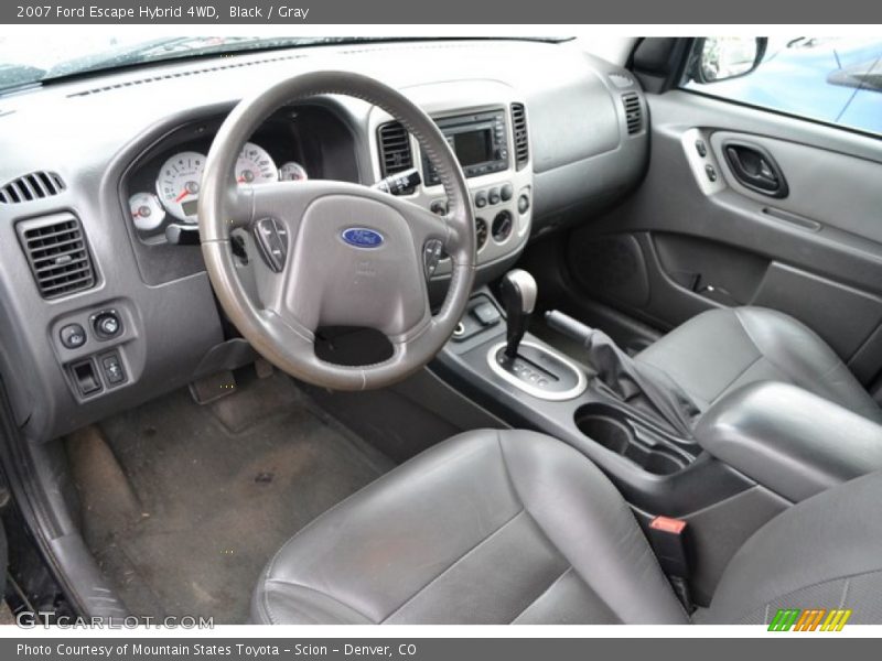 Black / Gray 2007 Ford Escape Hybrid 4WD