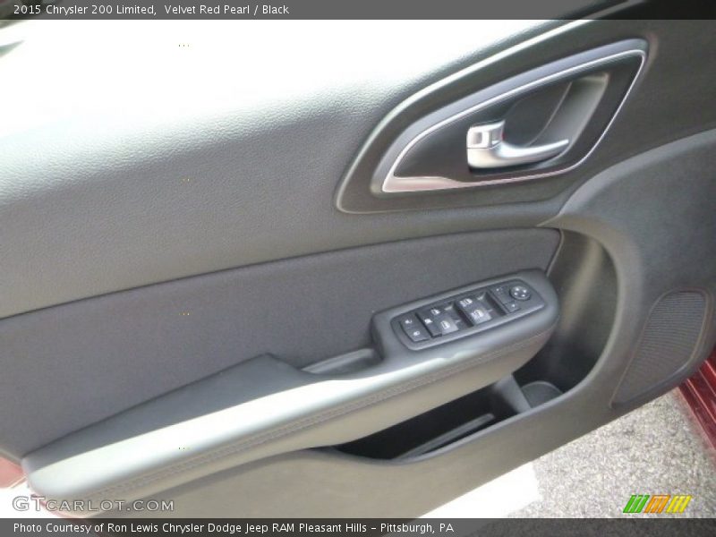 Velvet Red Pearl / Black 2015 Chrysler 200 Limited
