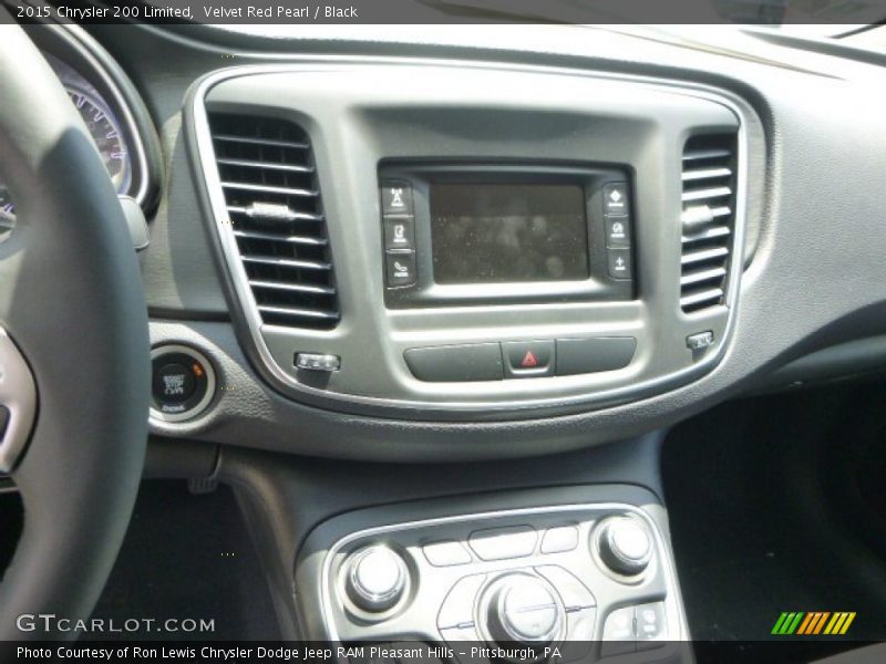 Velvet Red Pearl / Black 2015 Chrysler 200 Limited