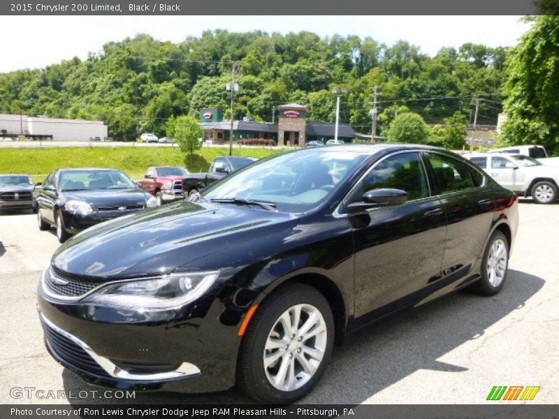 Black / Black 2015 Chrysler 200 Limited