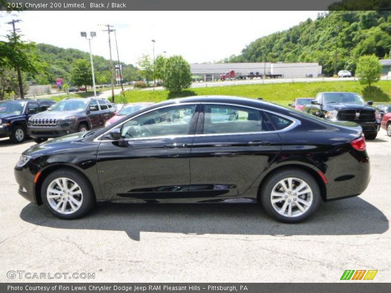 Black / Black 2015 Chrysler 200 Limited